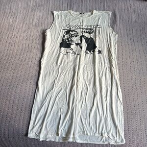 R13 Sonic Youth graphic tee dress